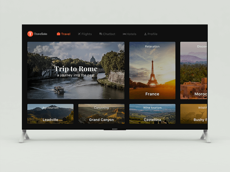 Travelisto for Apple TV Sketchapp