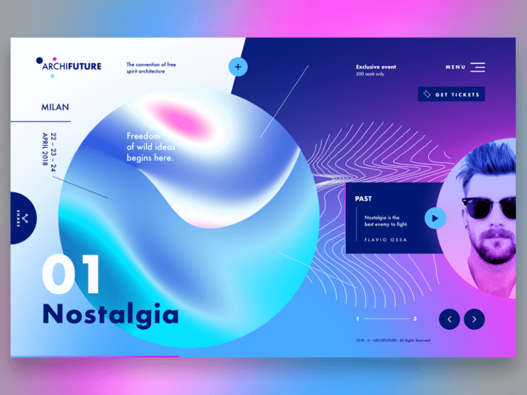 Homepage design Sketch app