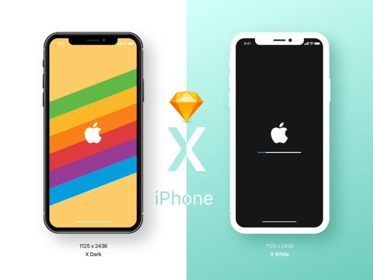 iPhone X Mockup Sketch