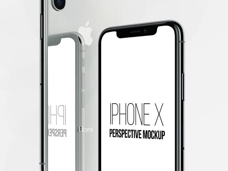 iPhone X Perspective Mockup
