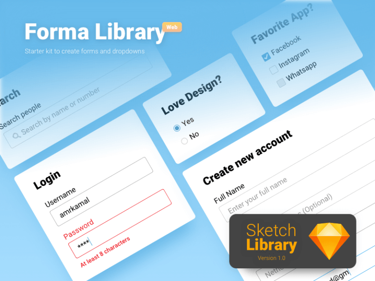 Forma Library v1.0 Sketch