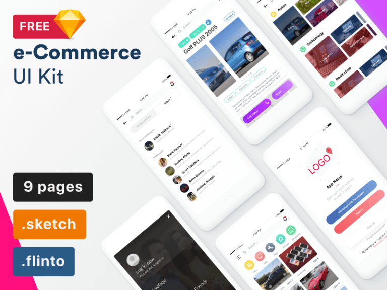 e-Commerce UI Kit Sketchapp