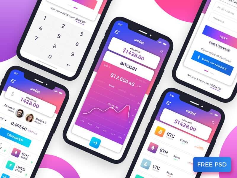 CryptoCurrency UI PSD