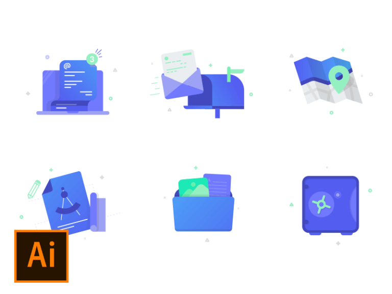 Random Icons .Ai
