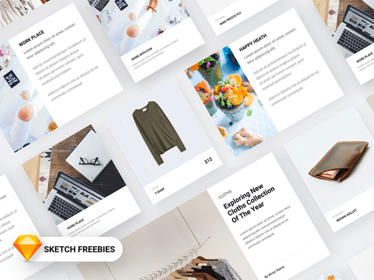 Material Design Card For Products Sketch