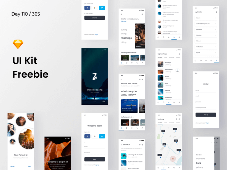 Minimal UI Kit Sketchapp