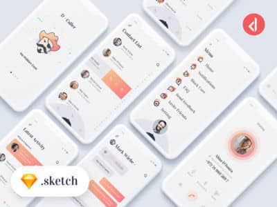 iOS 12 Mail Concept UI Kit Sketch App