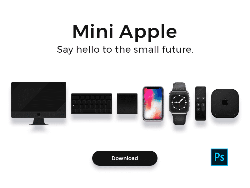 Mini Apple Icons .PSD