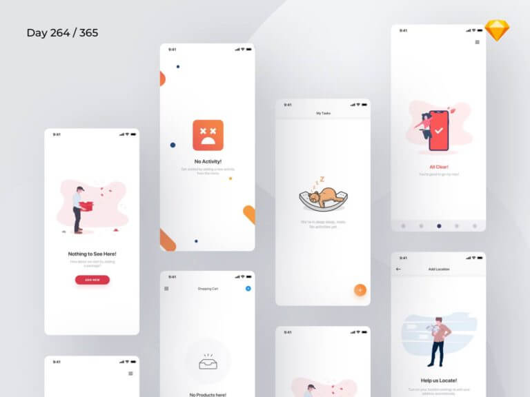 Empty States Sketchapp