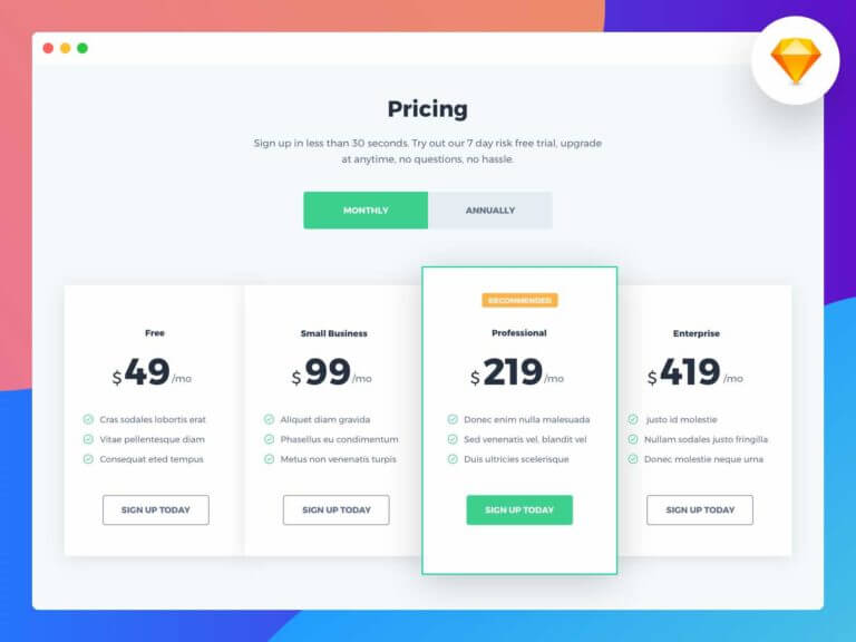 Pricing [Sketch]