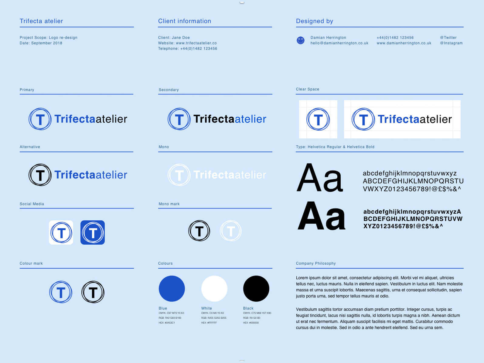 A4 Page Brand Guideline Template [Sketch]