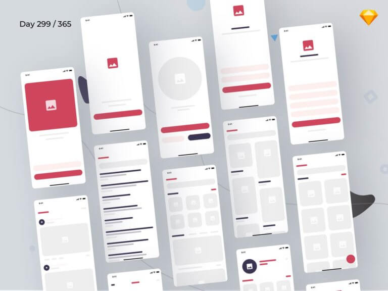 eCommerce Wireframe Kit Sketchapp