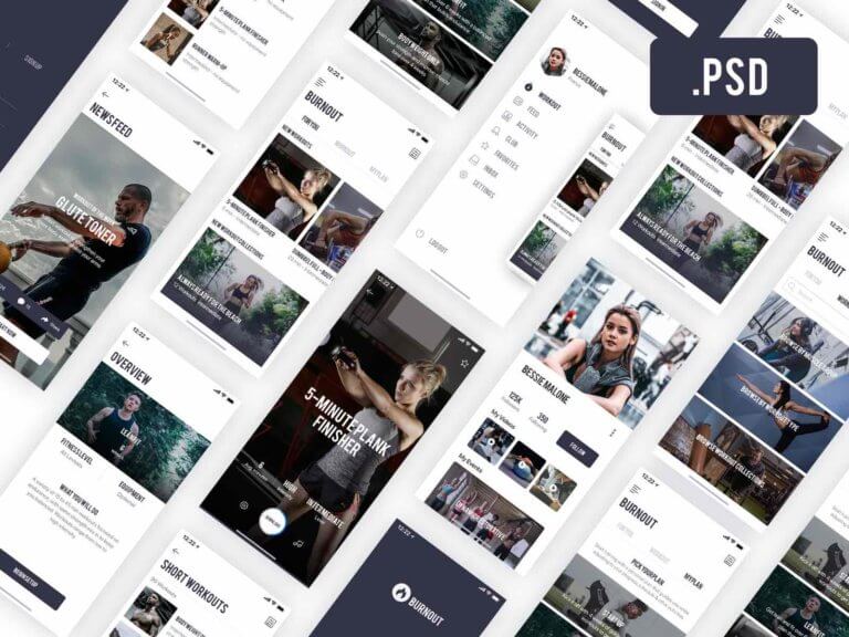 Fitness App [PSD]