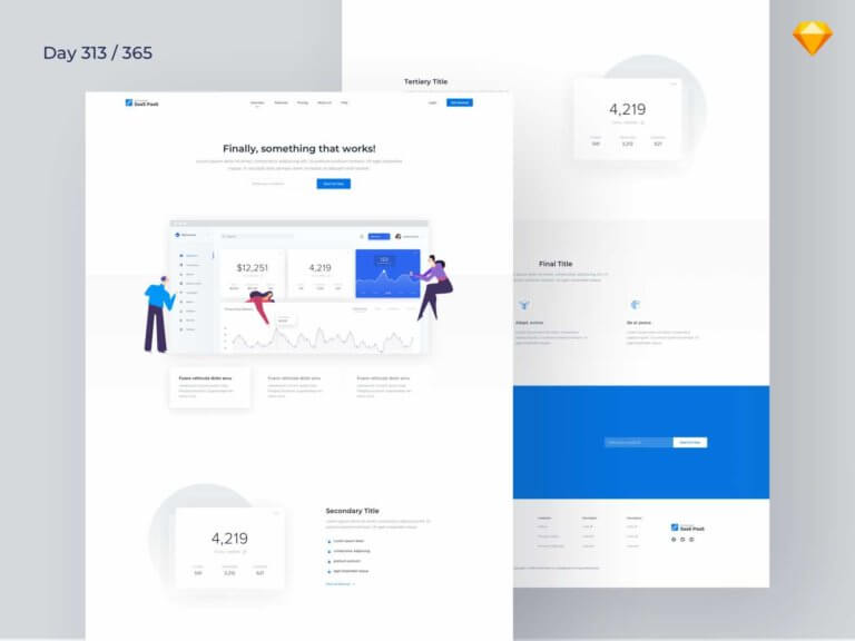 Landing Page Website [Sketch]
