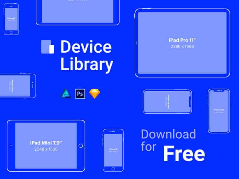 iPhone & iPad vector mockups Sketch-PSD