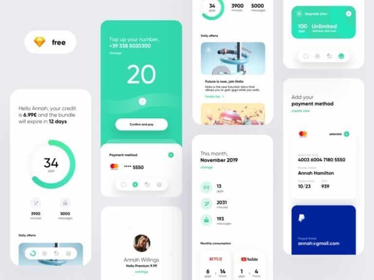 Minimalist App Design [Sketch]