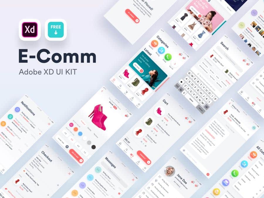 E commerce App Design Adobe XD 