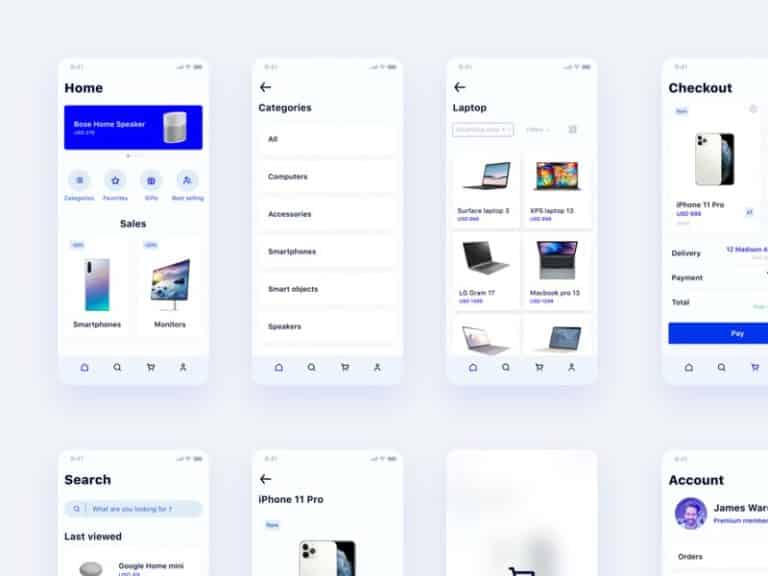 E-commerce App UI Kit [Figma]